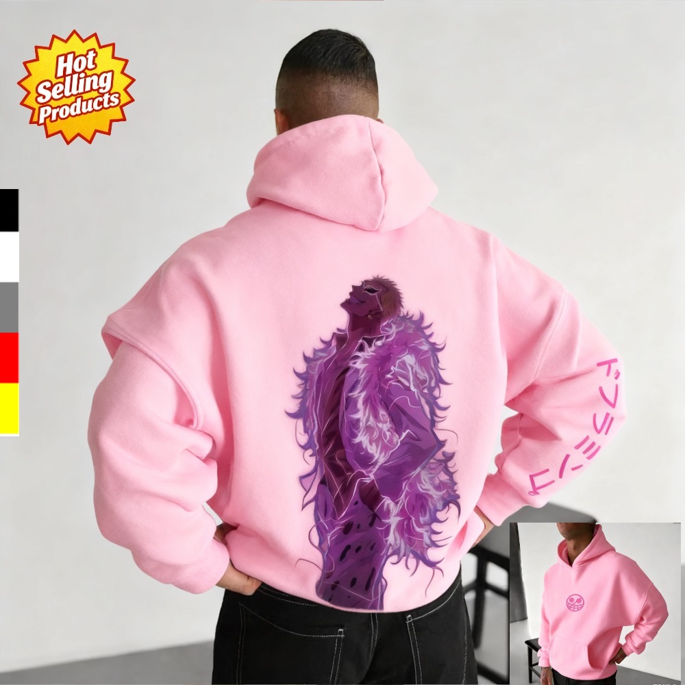 Anime Merchandise Shop - Hoodie One Piece Donquixote Doflamingo Kaus