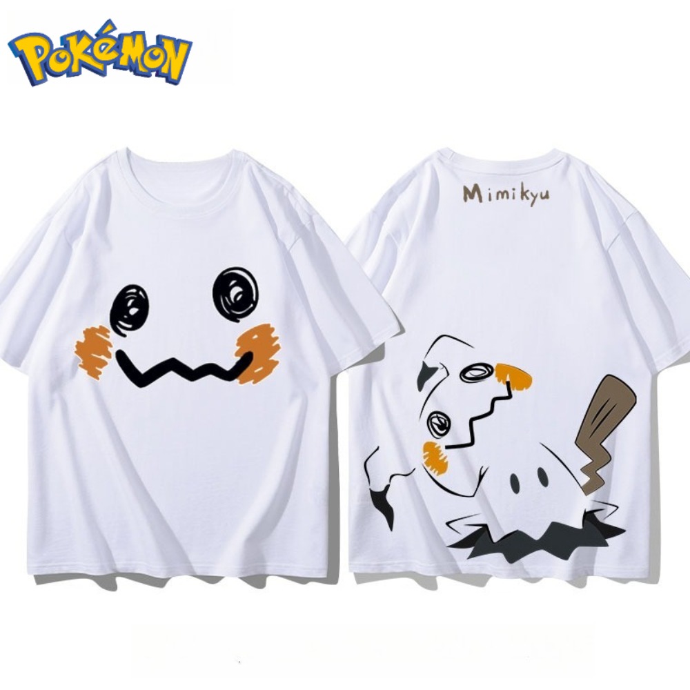 Anime Merchandise Shop - Kaus Cetak Depan dan Belakang Pokémon