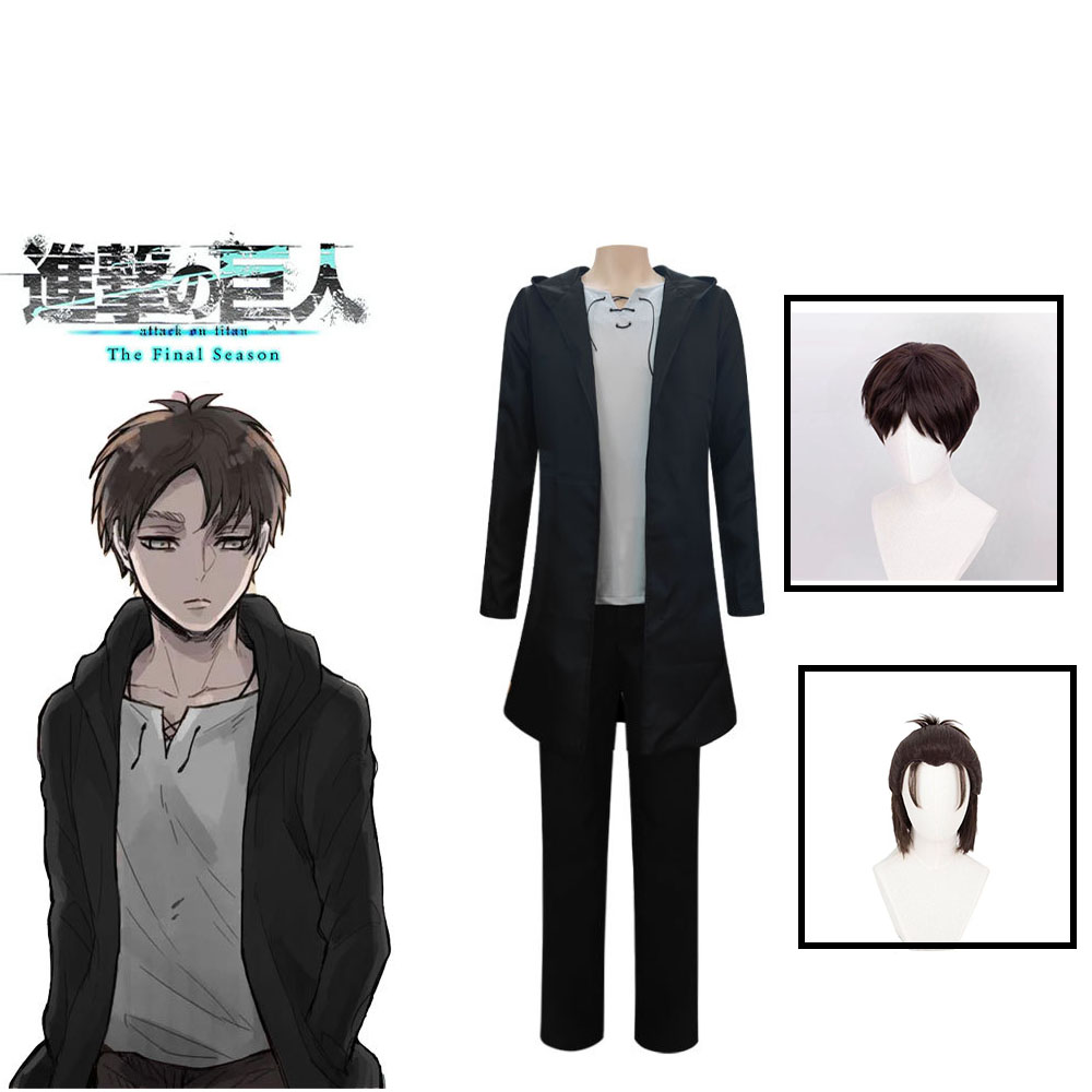 Anime Merchandise Clothes - Eren Jaeger Cosplay Kostum Anime Titan