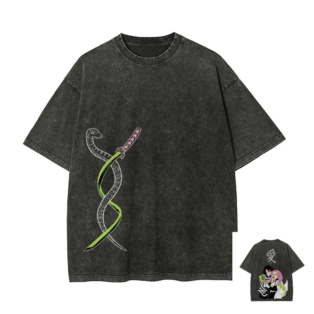Anime Merchandise Shop - Kimetsu No Yaiba Kaos Cetak Grafis