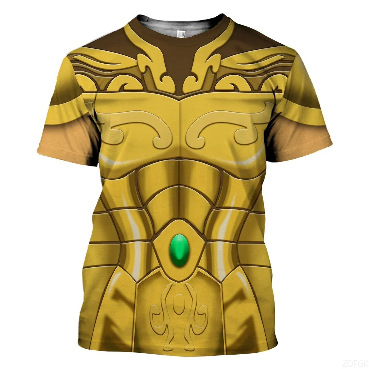 Anime Merchandise Clothes - Kaus Leher Bulat Nyaman Kasual Musim