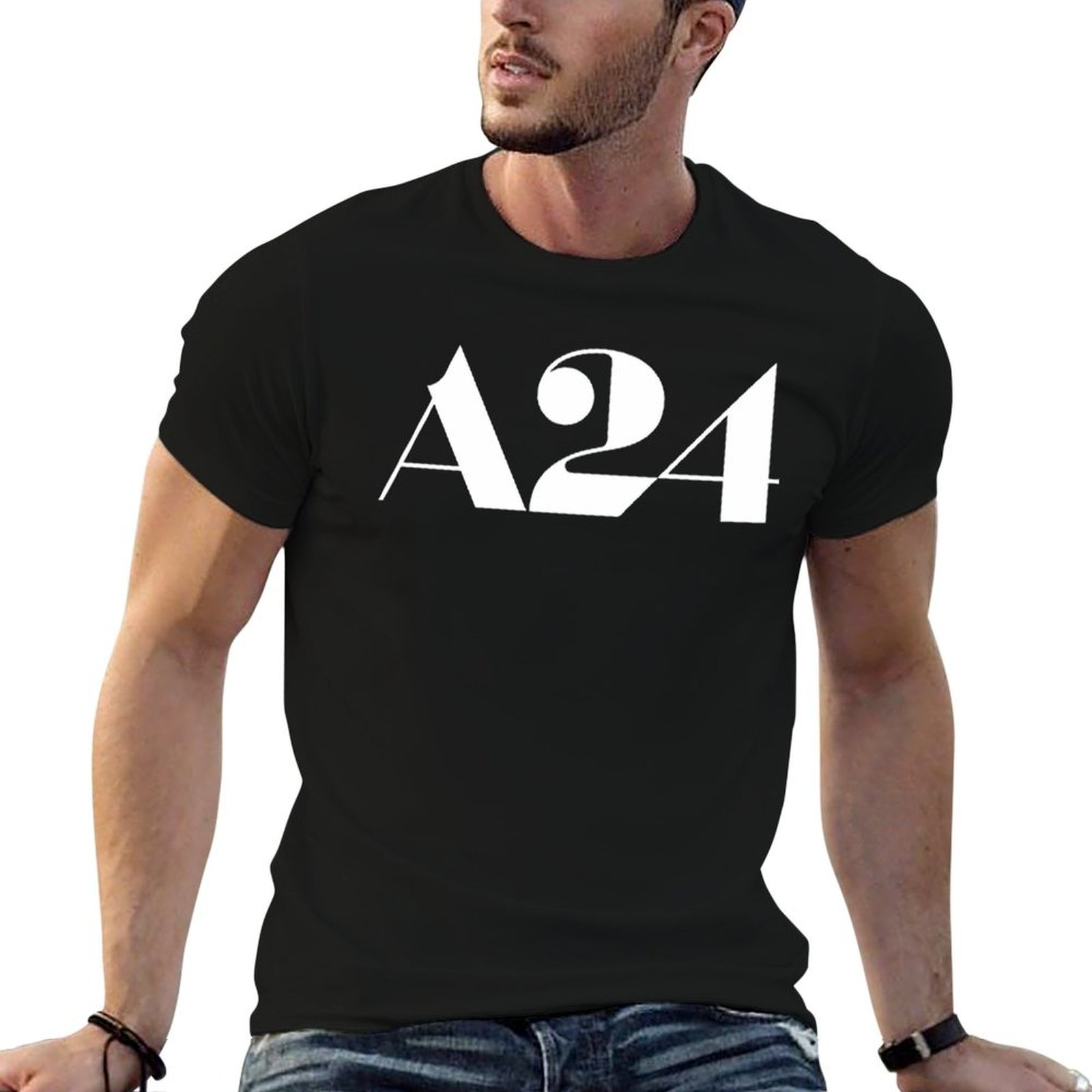 Anime Merchandise T-Shirts - Kaus Merchandise Logo A24 Kaus Lucu