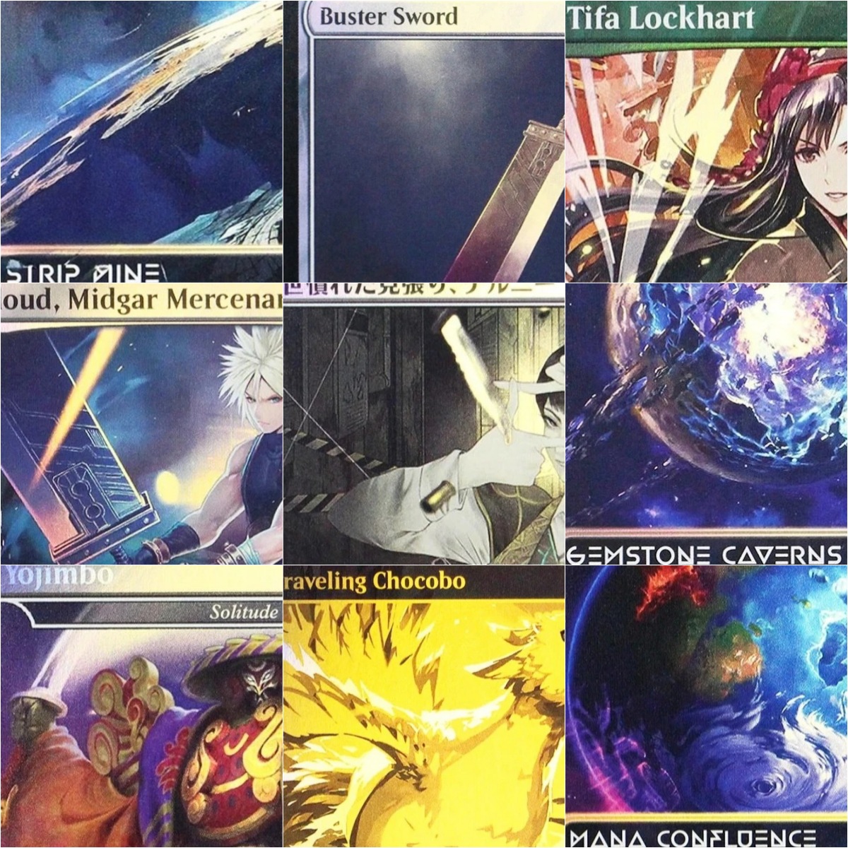 Themed Playing Card - Kartu Proxy Kustom TCG 'Yojimbo/Magus Sisters/Buster
