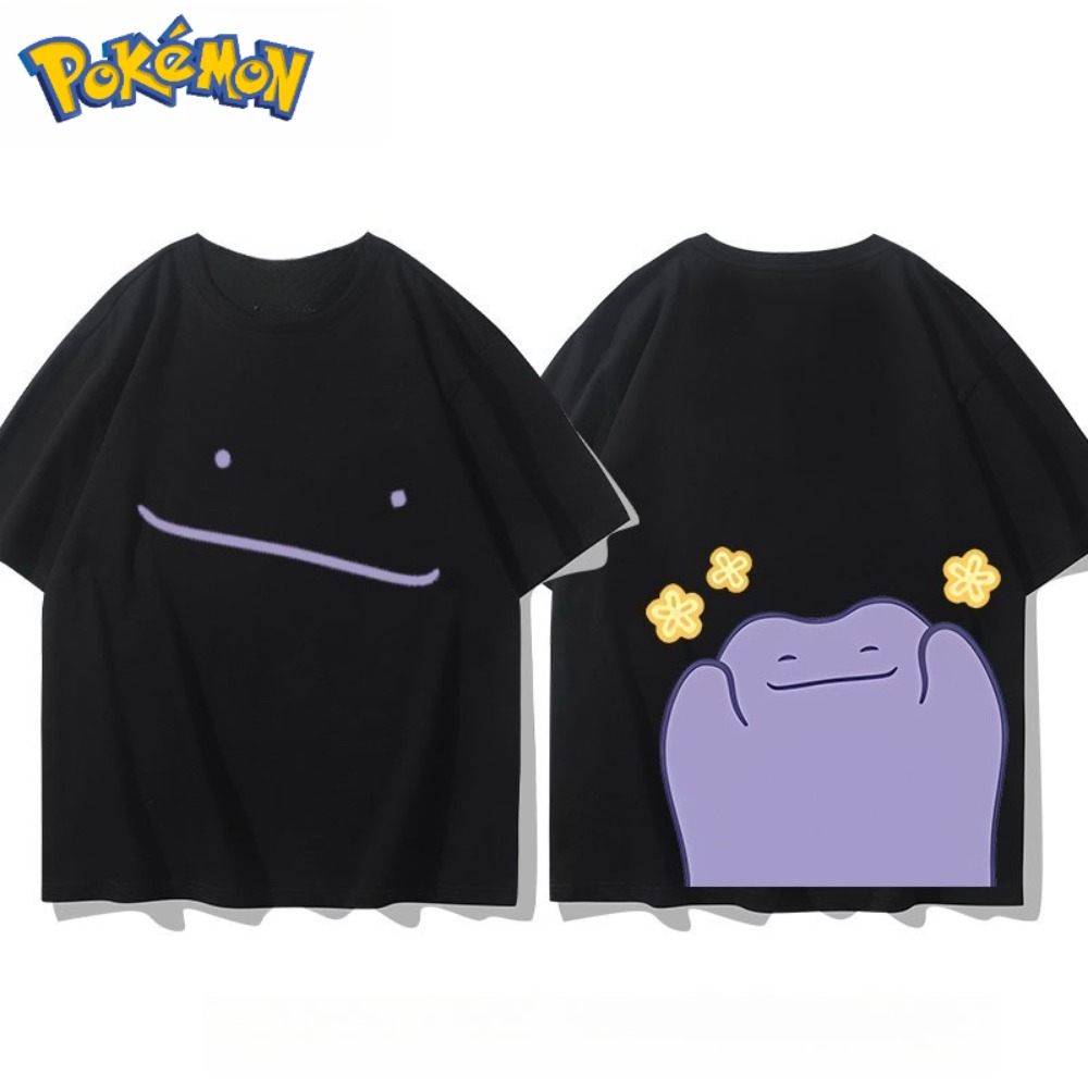 Anime Merchandise Shop - Kaus Cetak Depan dan Belakang Pokémon