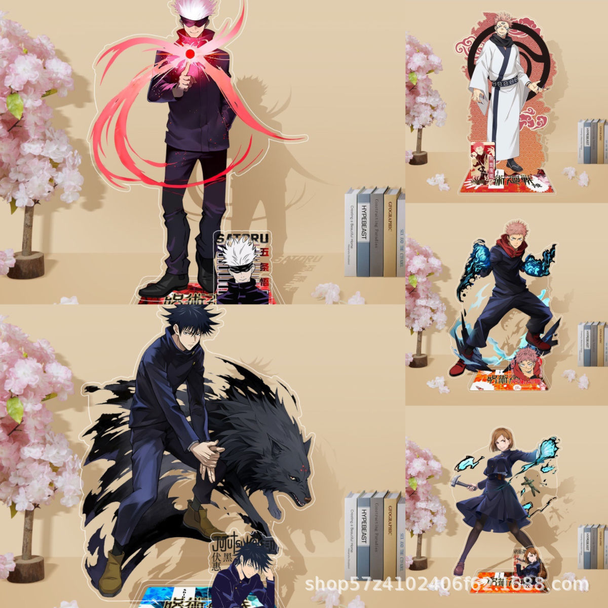 Anime Jujutsu Kaisen Merchandise - Stand Akrilik Anime Jujutsu Kaisen Gaya