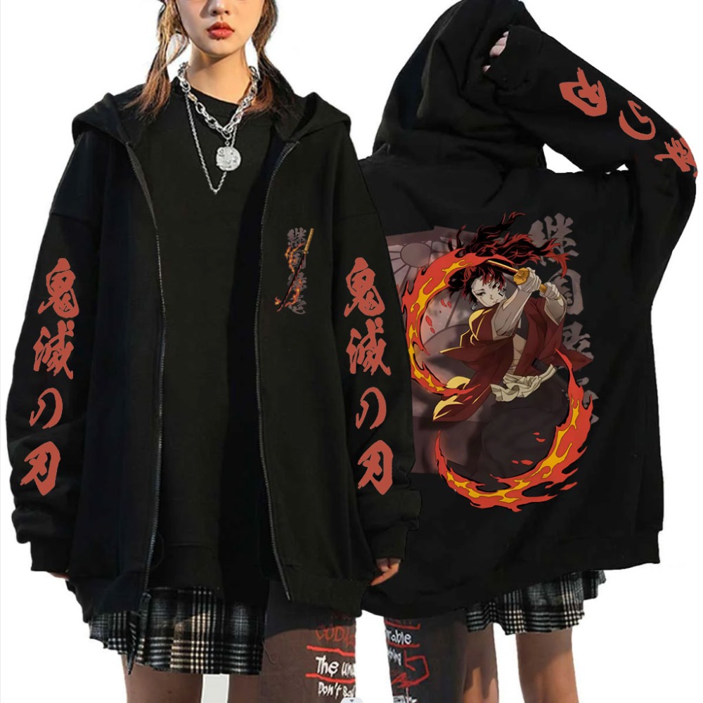 Anime Merchandise Shop - Hoodie Resleting Merchandise Demon Slayer Tsugikuni