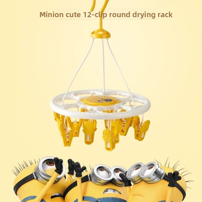 Anime Merchandise Clothes - Gantungan baju bulat lucu karakter Minion,