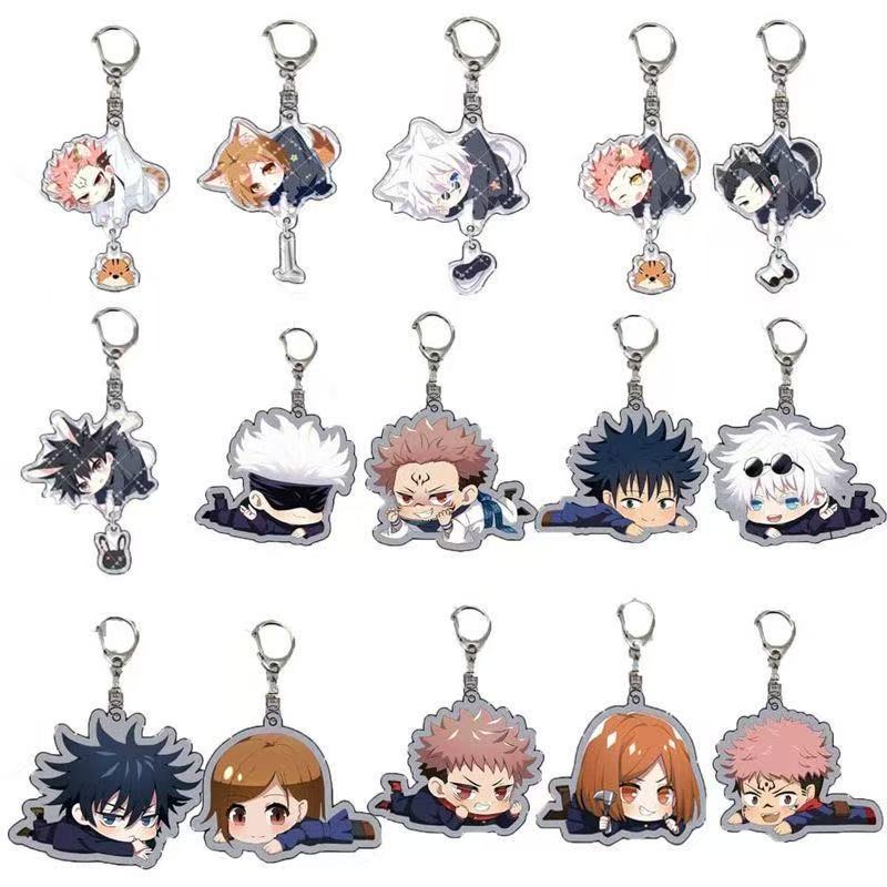 Gojo Anime Merchandise - Gantungan Kunci Akrilik Jujutsu Kaisen Baru,