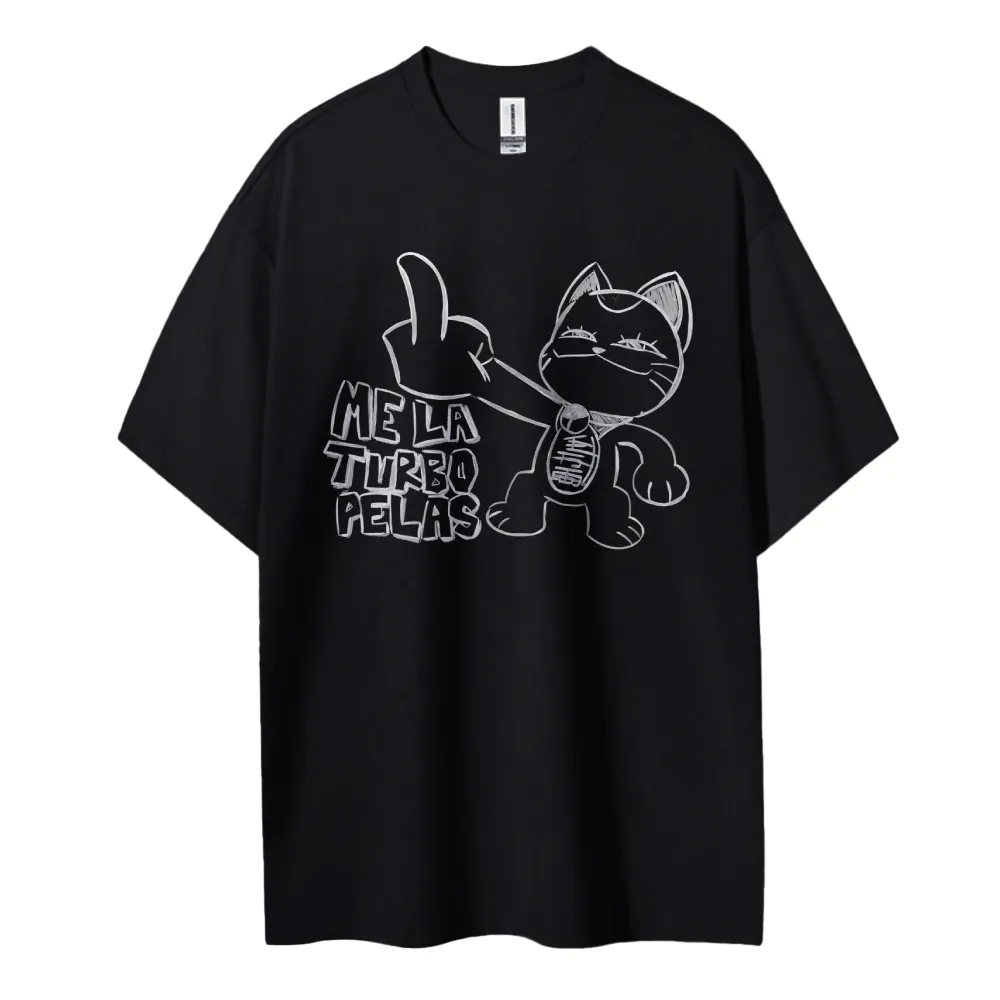 Kaos Dandadan Anime Cat Middle - Anime Merchandise Shop ulasan dan harga