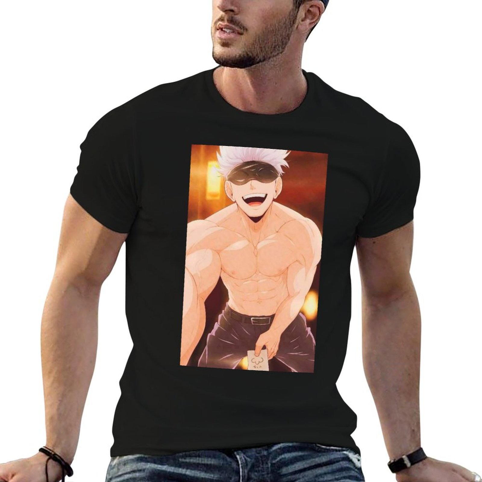 Kaus Merchandise Gojo Satoru u - Anime Merchandise T-Shirts ulasan dan harga