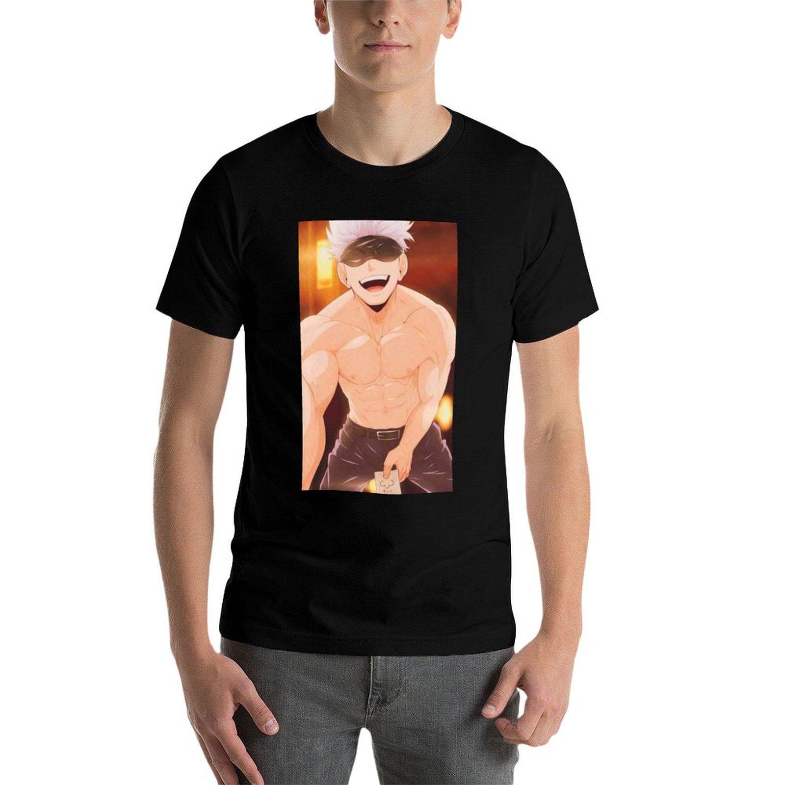 Kaus Merchandise Gojo Satoru u - Anime Merchandise T-Shirts ulasan dan harga
