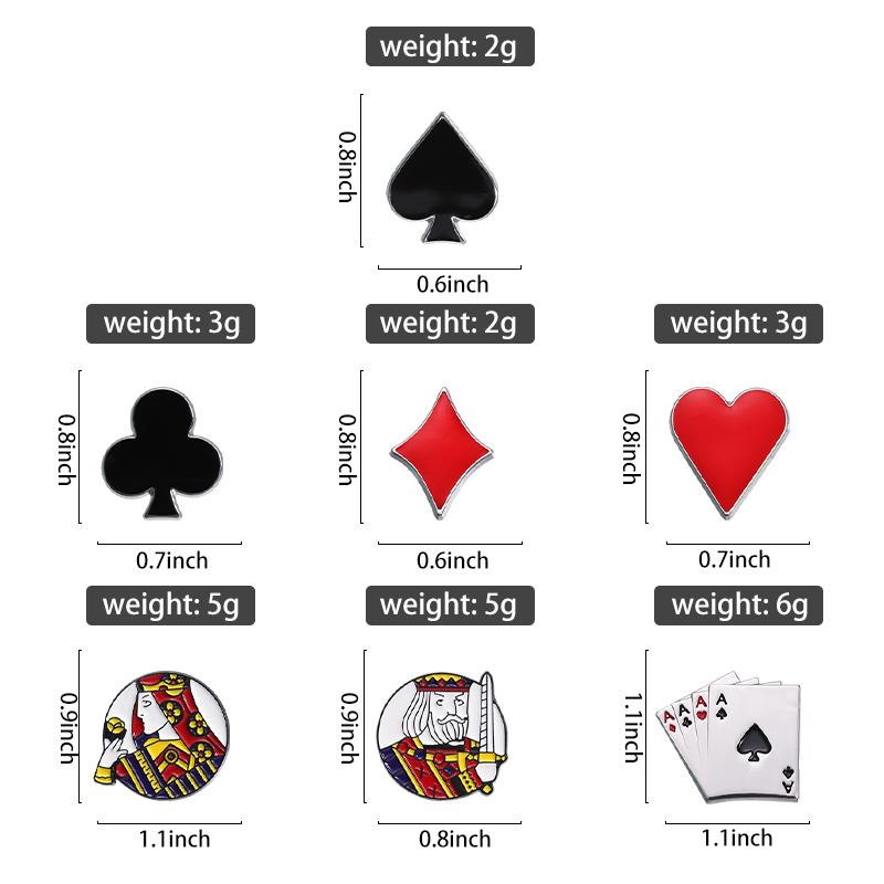Kartu bermain pin Enamel kusto - Themed Playing Card ulasan dan harga