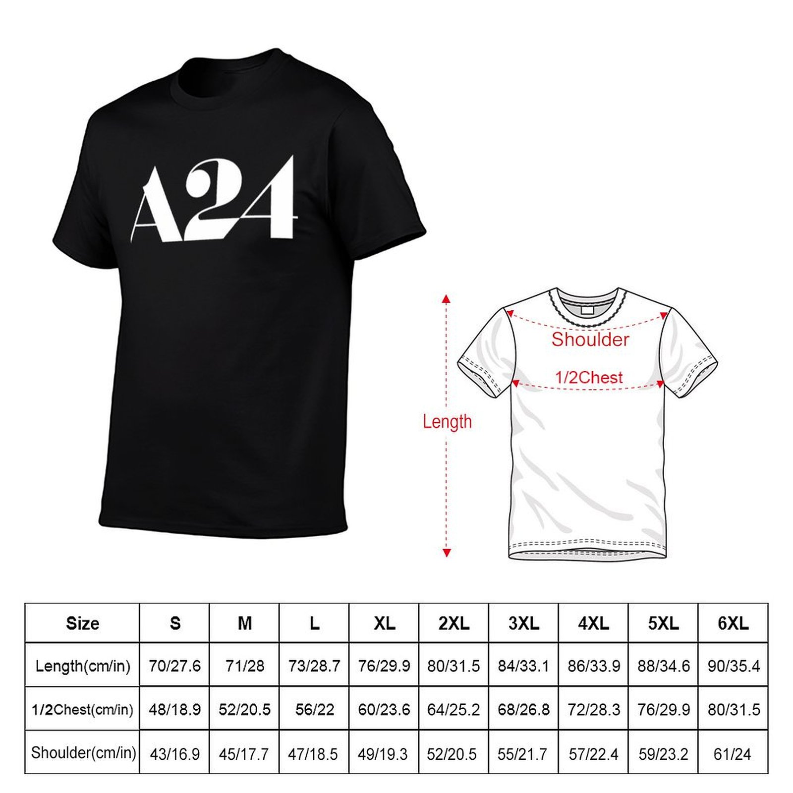 Kaus Merchandise Logo A24 Kaus - Anime Merchandise T-Shirts ulasan dan harga