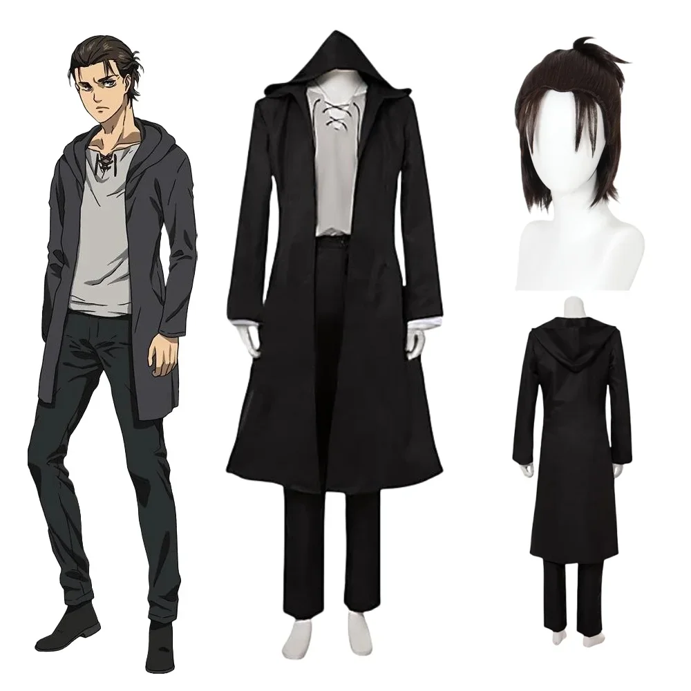 Kostum Cosplay Eren Jaeger 202 - Anime Merchandise Clothes ulasan dan harga