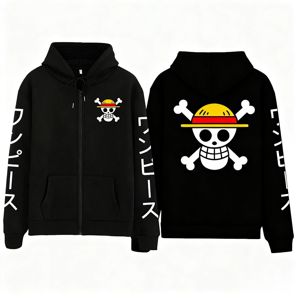 Sweater Hoodie Anime Luffy Uku - Anime Merchandise Shop ulasan dan harga