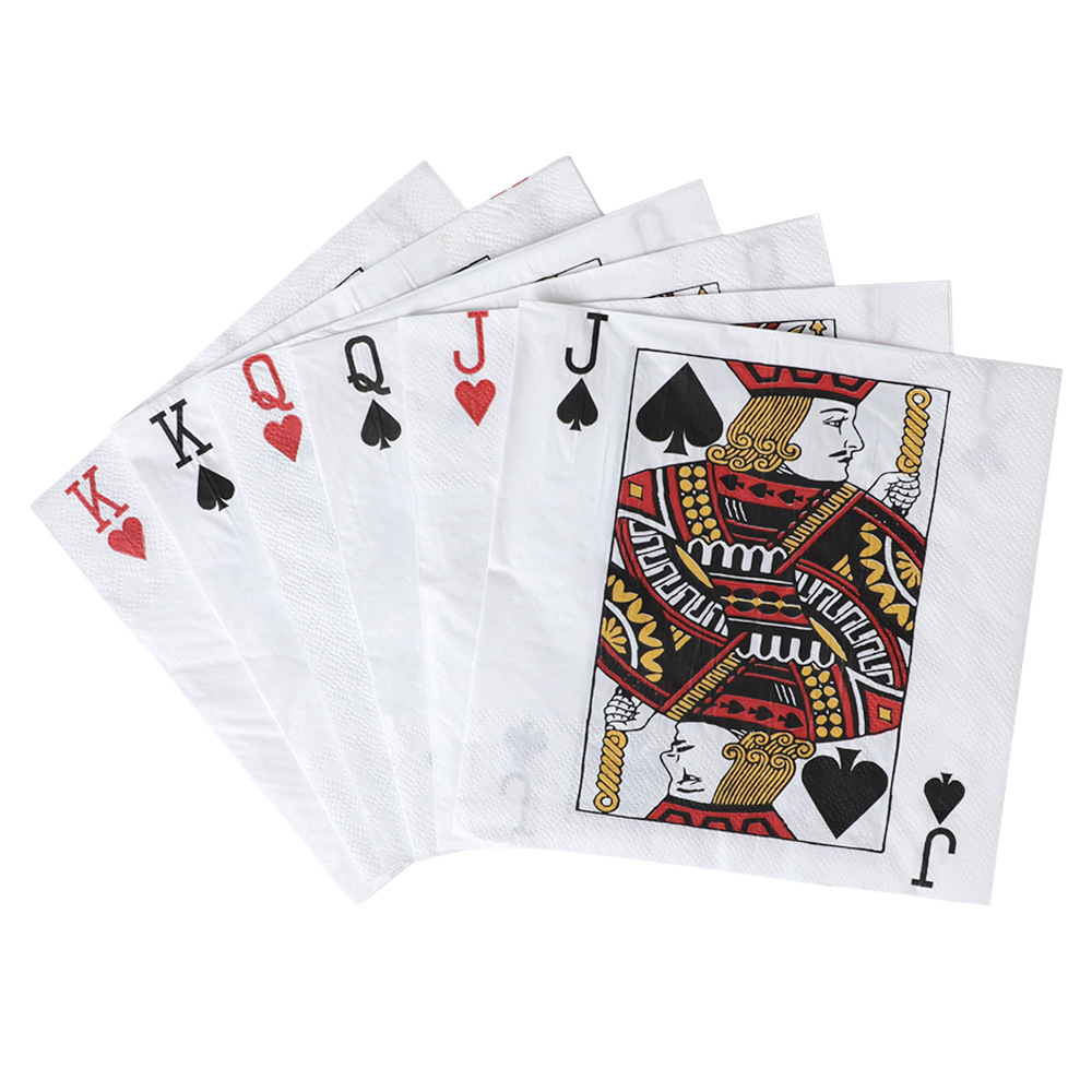 20-100 Buah Serbet Kertas Kokt - Themed Playing Card ulasan dan harga