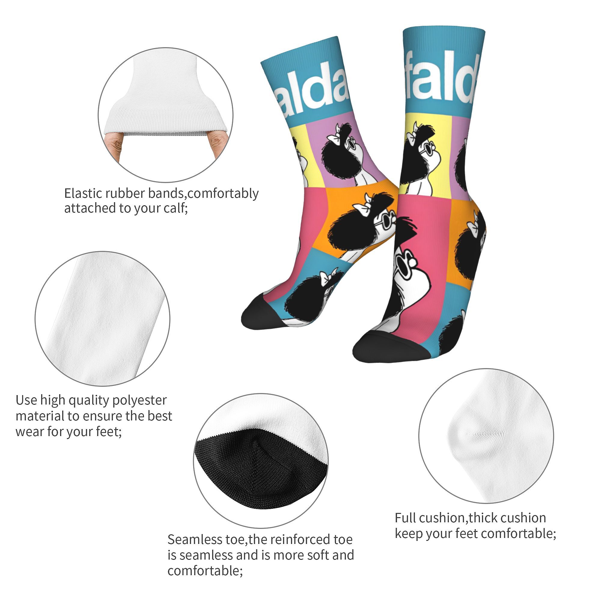 Kaus kaki kartun Mafaldas mang - Anime Merch Ideas ulasan dan harga