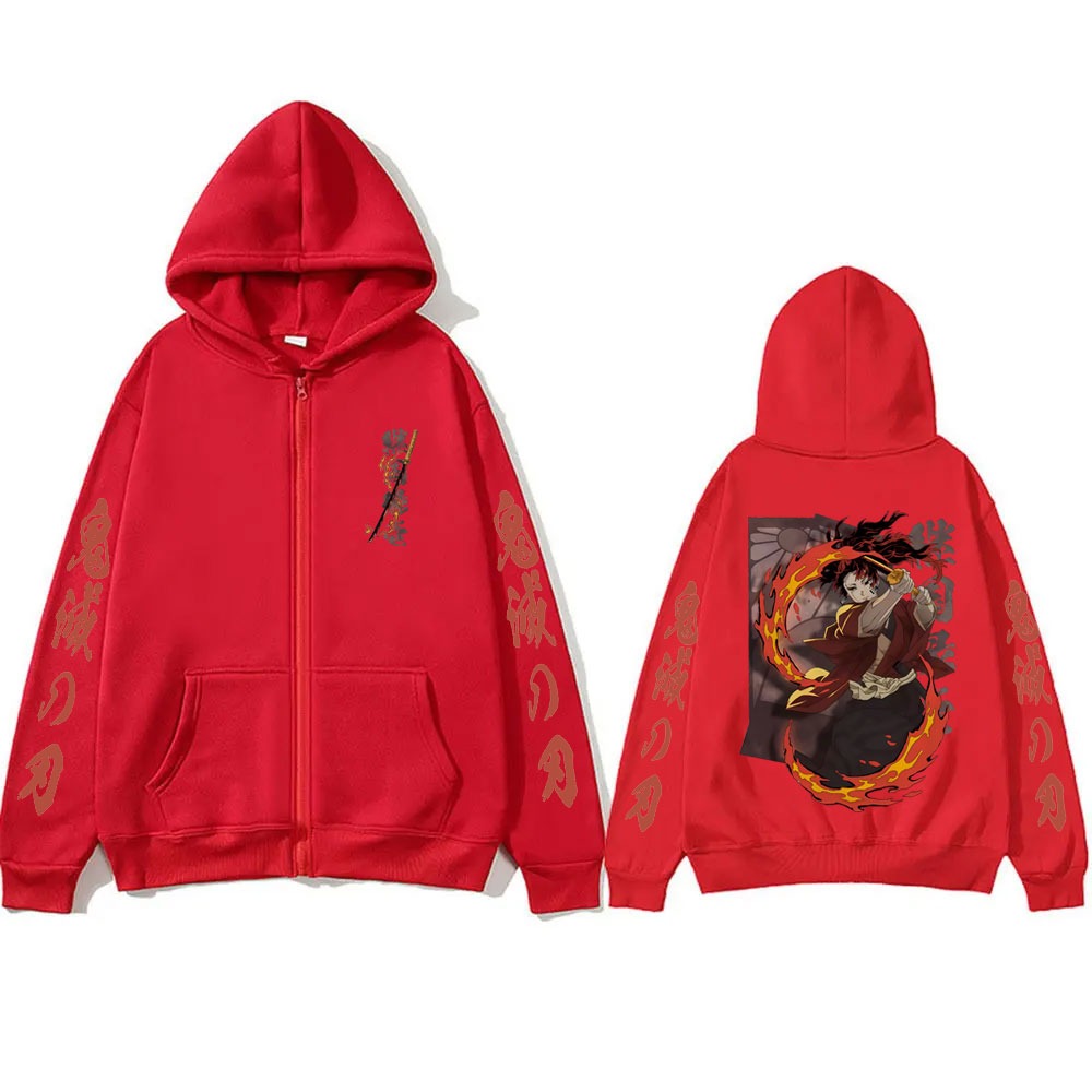 Hoodie Resleting Merchandise D - Anime Merchandise Shop ulasan dan harga