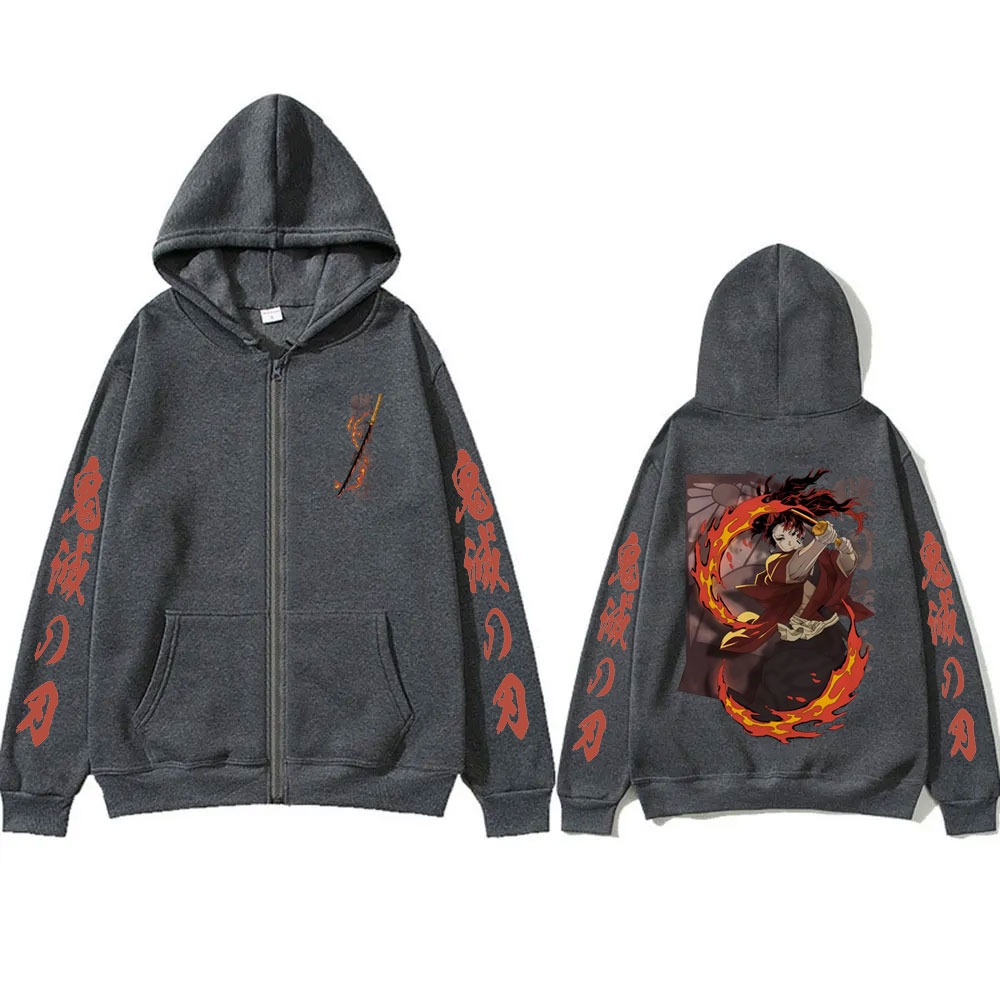 Hoodie Resleting Merchandise D - Anime Merchandise Shop ulasan dan harga
