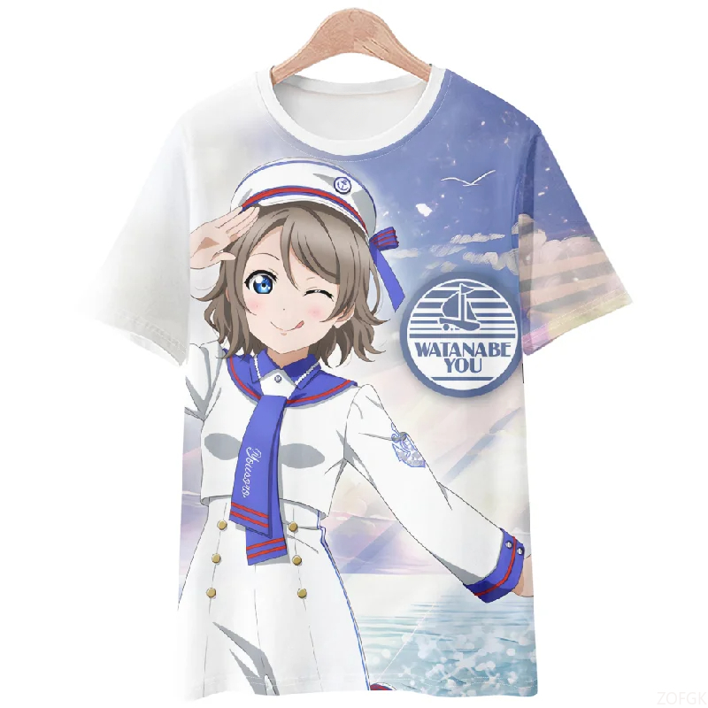 Kaus Lengan Pendek Nyaman Kasu - Anime Merchandise Clothes ulasan dan harga